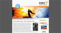 Desktop Screenshot of kms-neue-energie.de